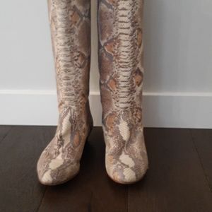 Vintage snakeskin boots